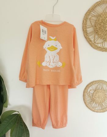 Pyjama léger 2 pièces canard MO Kids 12/18 Mois