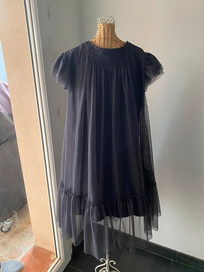 Robe Zara en tulle gris anthracite taille 13/14 ans ou XS - photo numéro 4