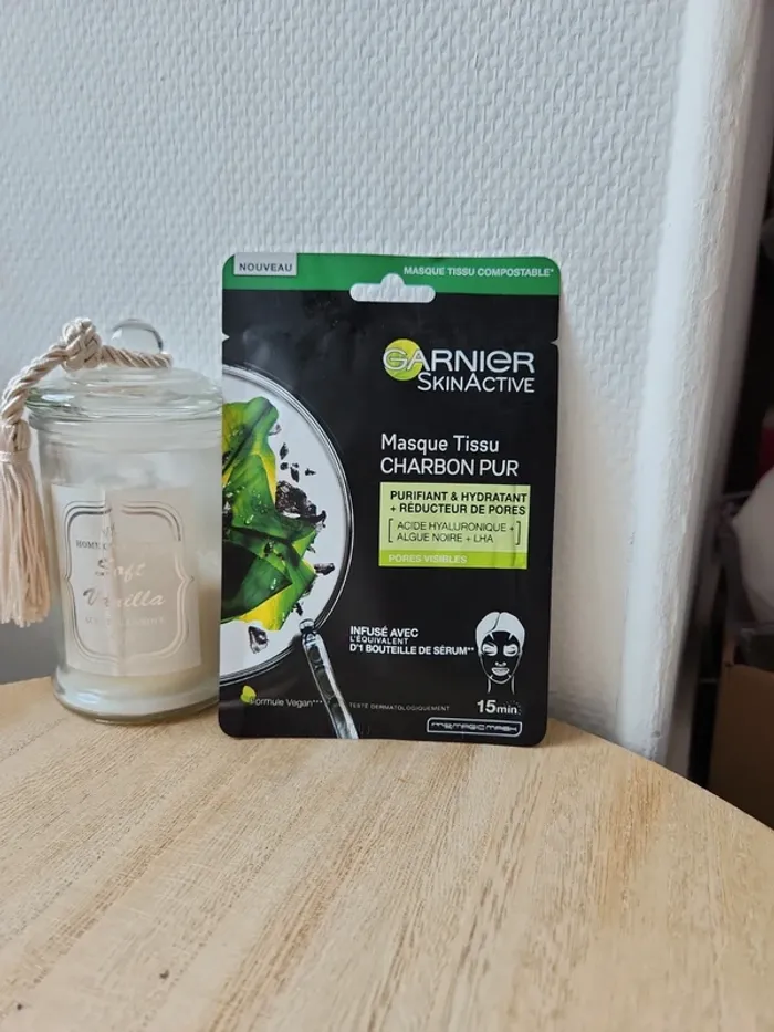 🌺Masque purifiant et hydratant au charbon pur Garnier🌺