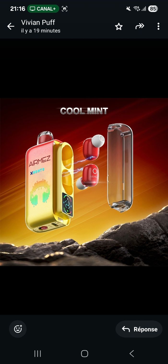 Vape 40k avec écouteurs intégré - photo numéro 3
