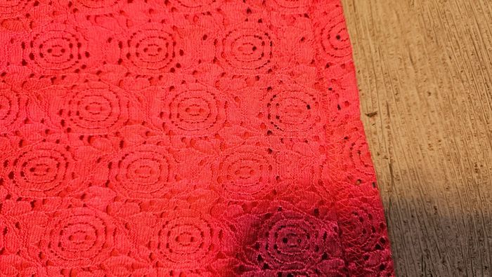 Robe bustier courte, en broderie, corail, My favorite Cache Cache, 34, nickel - photo numéro 3