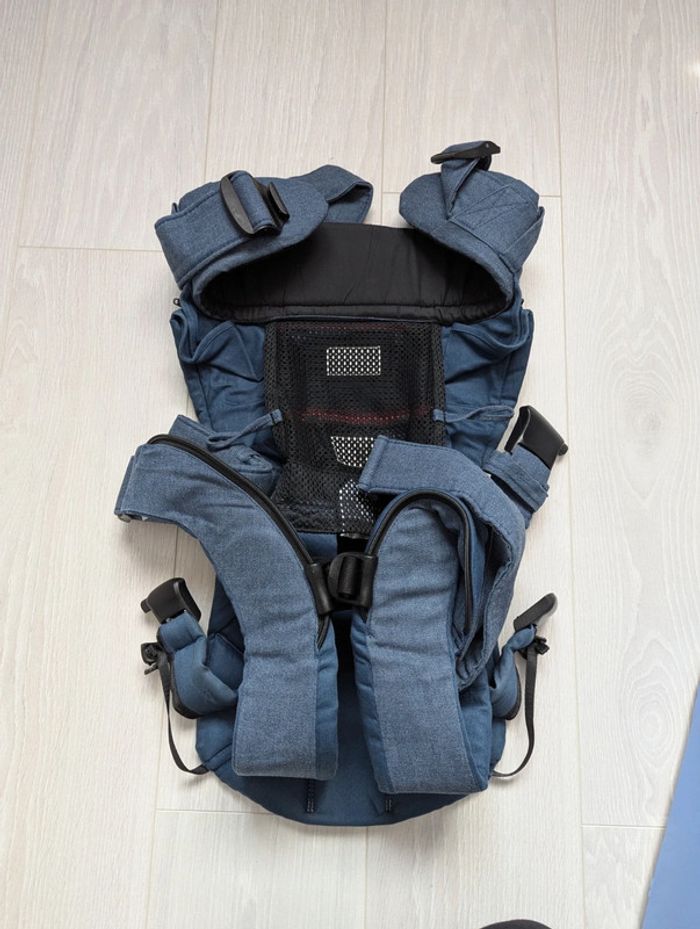 Porte bébé babybjorn bleu jeans - photo numéro 3