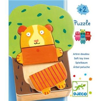 Puzzle animaux Arbra doudou Djeco jouet en bois