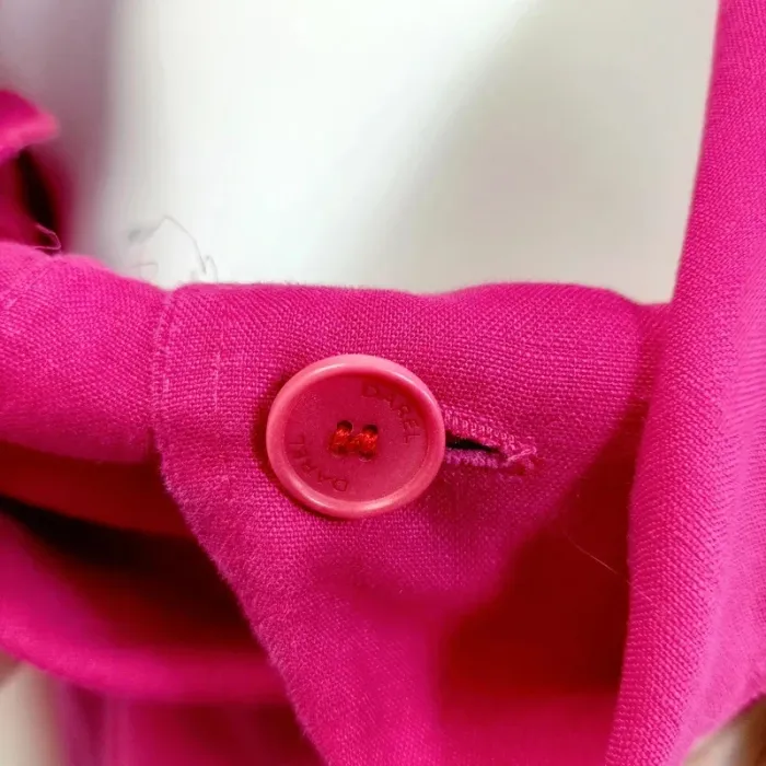 Robe zippée Gérard Darel - Fuchsia sans manche Lin T40 2en1 Veste longue A274 - photo numéro 5