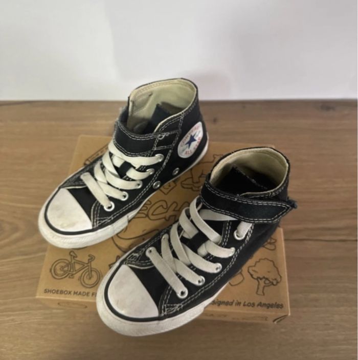 Converse enfant noir – Taille 27 - photo numéro 4