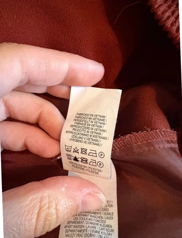 Pantalon fluide léger bordeaux Primark 36 - photo numéro 5
