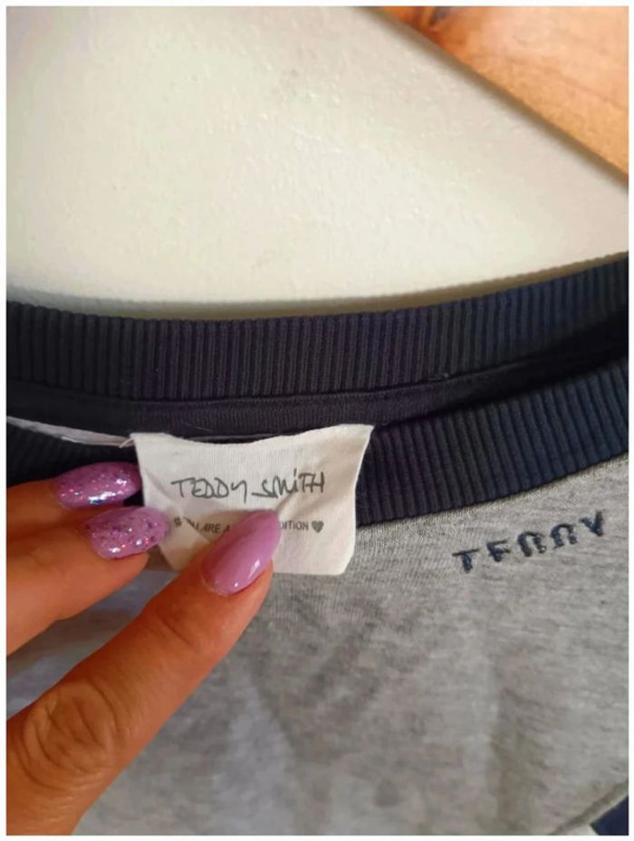 C27 sweat gris teddy Smith XS - photo numéro 3