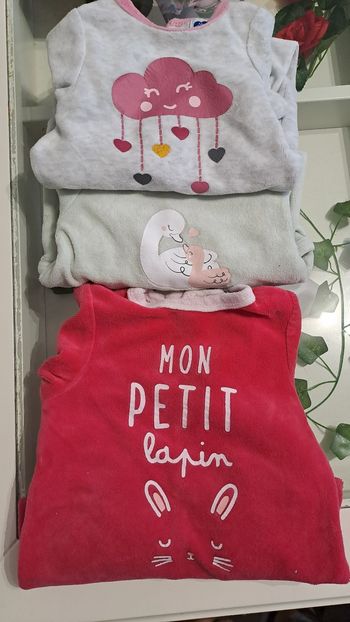 Pyjamas velours 3 mois