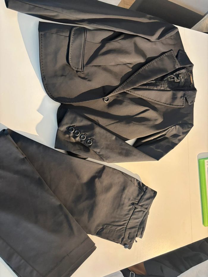 Tailleur pantalon veste légèrement satiné T38 MANGO - photo numéro 6