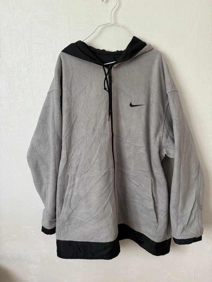 Veste réversible Nike Vintage Y2K - Polaire / Coupe-vent - Oversize - photo numéro 3