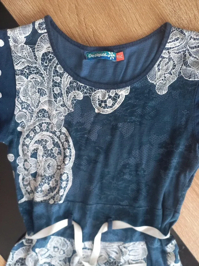 Robe bleue desigual 11/12 ans - photo numéro 2