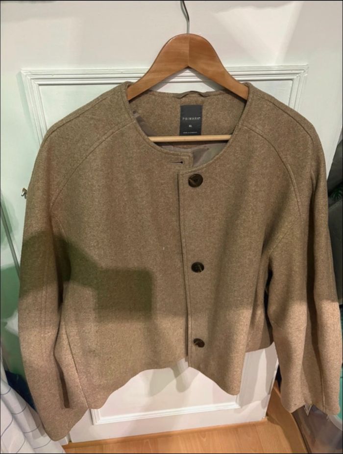 Manteau oversize beige