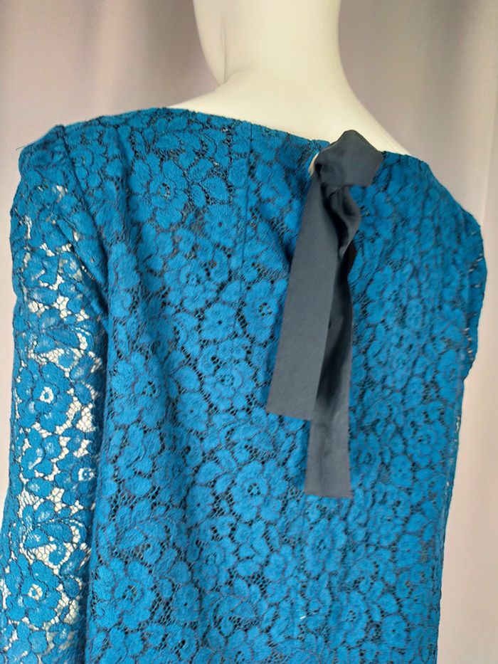 Robe en dentelle bleu nuit – Claudie Pierlot (Exclusivité) - photo numéro 12