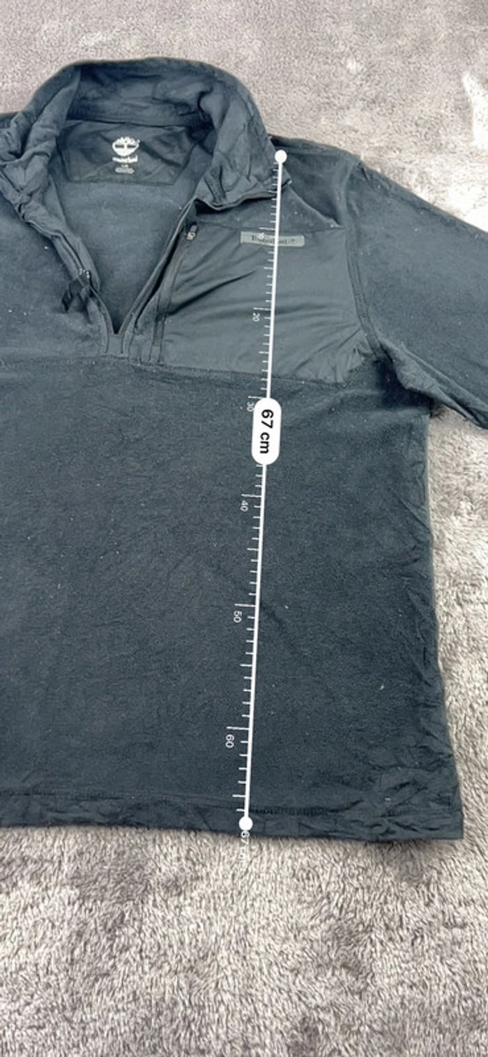 Pull col camionneur Timberland noir avec logo brodé Taille L – Homme - photo numéro 3