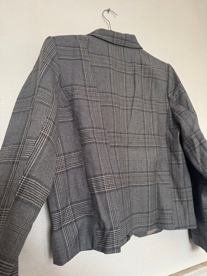 Blazer carreaux boutons droit L H&M - photo numéro 7