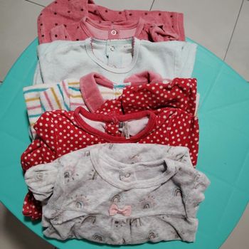 Lot de 5 grenouillères hiver 18 mois