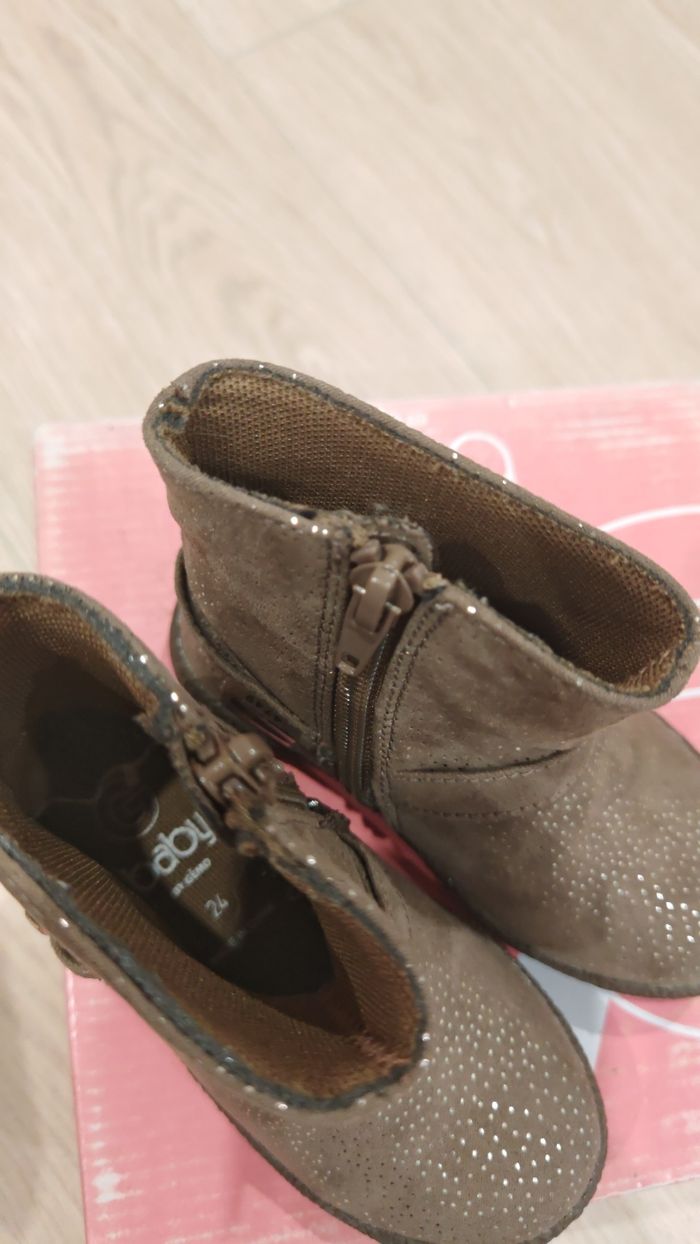 Botte marron brillante neuve P24 - photo numéro 5