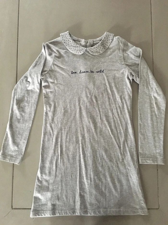 Robe grise IKKS 10 ans