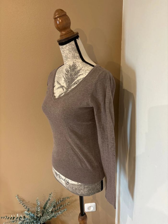 Pull col V femme Pimkie taille S - photo numéro 3