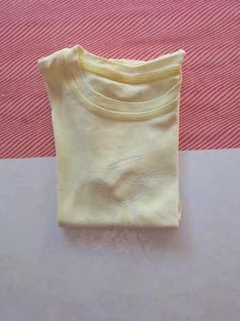 Tee shirt 5 ans jaune citron