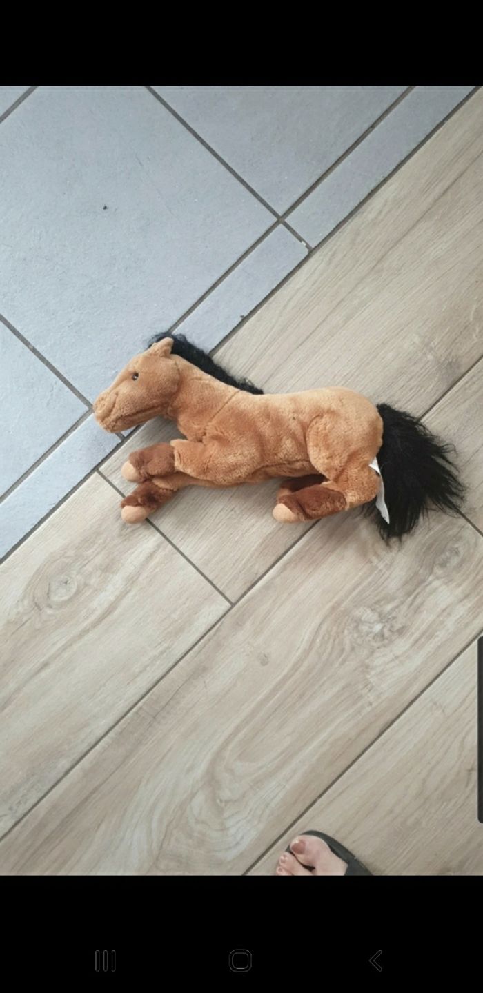 Peluche cheval 33 cm