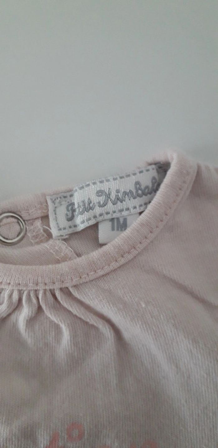 Lot de 2 T.shirts manches longues 1 mois - photo numéro 8