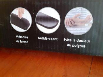 Repose-poignet ordi * antidérapant &mémoire de forme