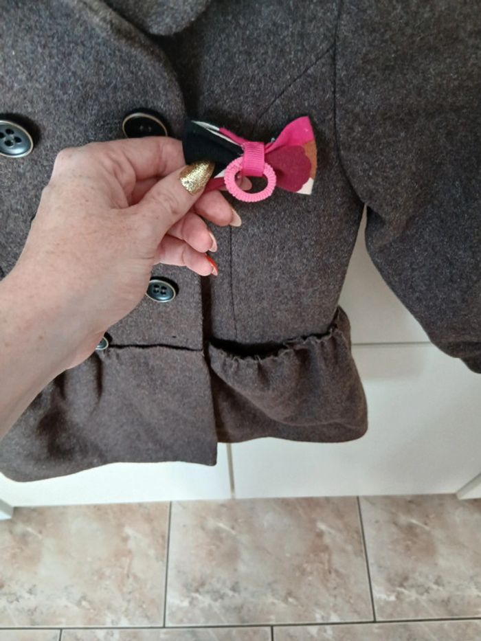 Manteau Du pareil au même 4 ans et acessoires cheveux Catimini - photo numéro 6