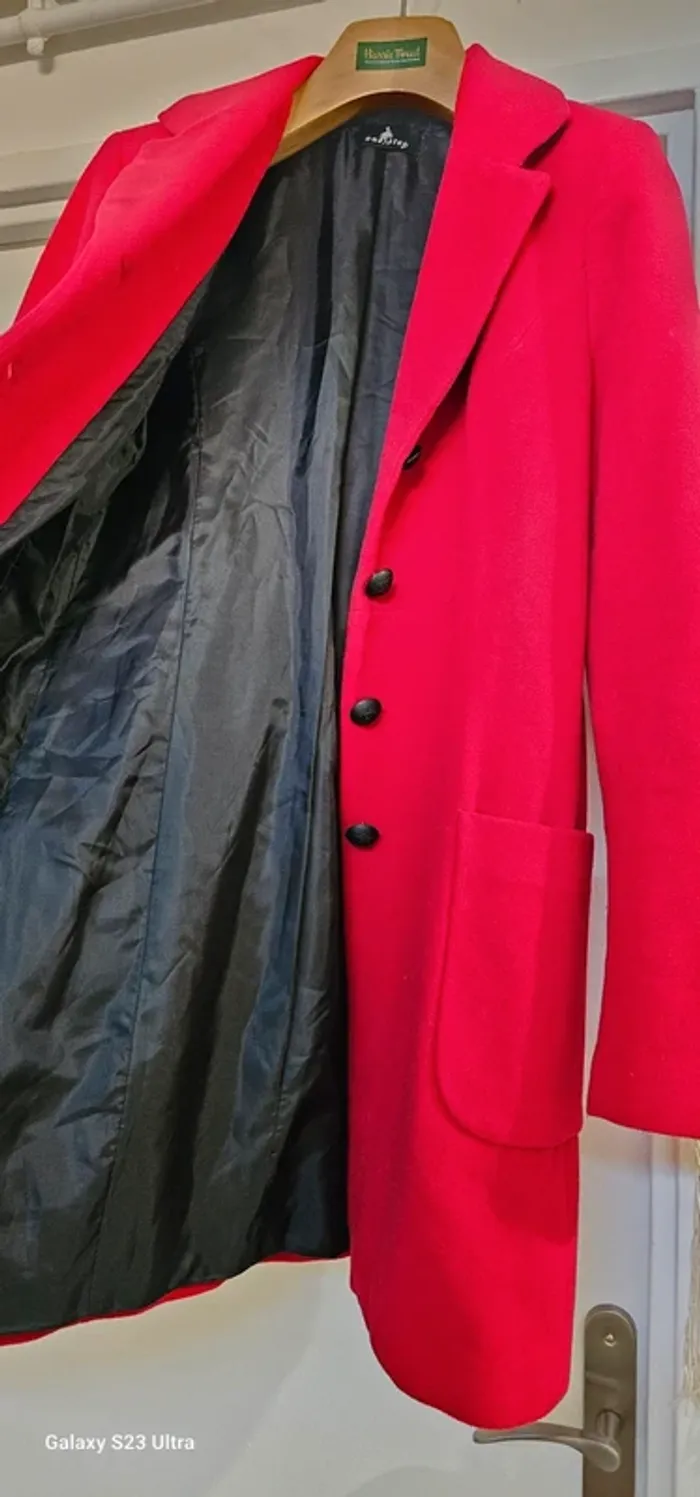 Manteau Caban Laine One Step by IKKS Taille 40 - photo numéro 2