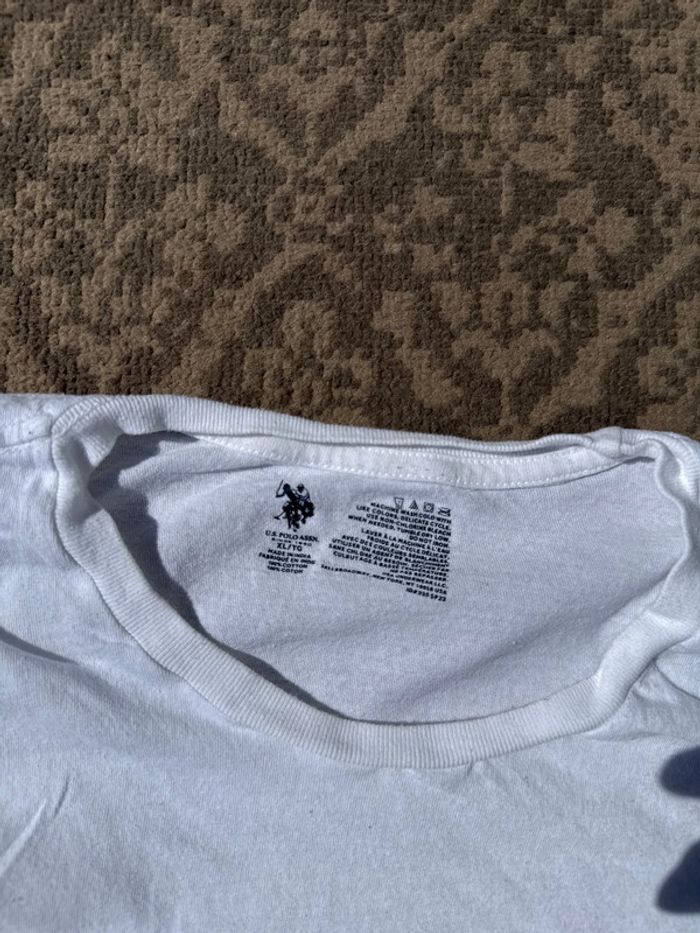 T-shirt U.S. Polo Assn blanc homme - Taille XL - photo numéro 3