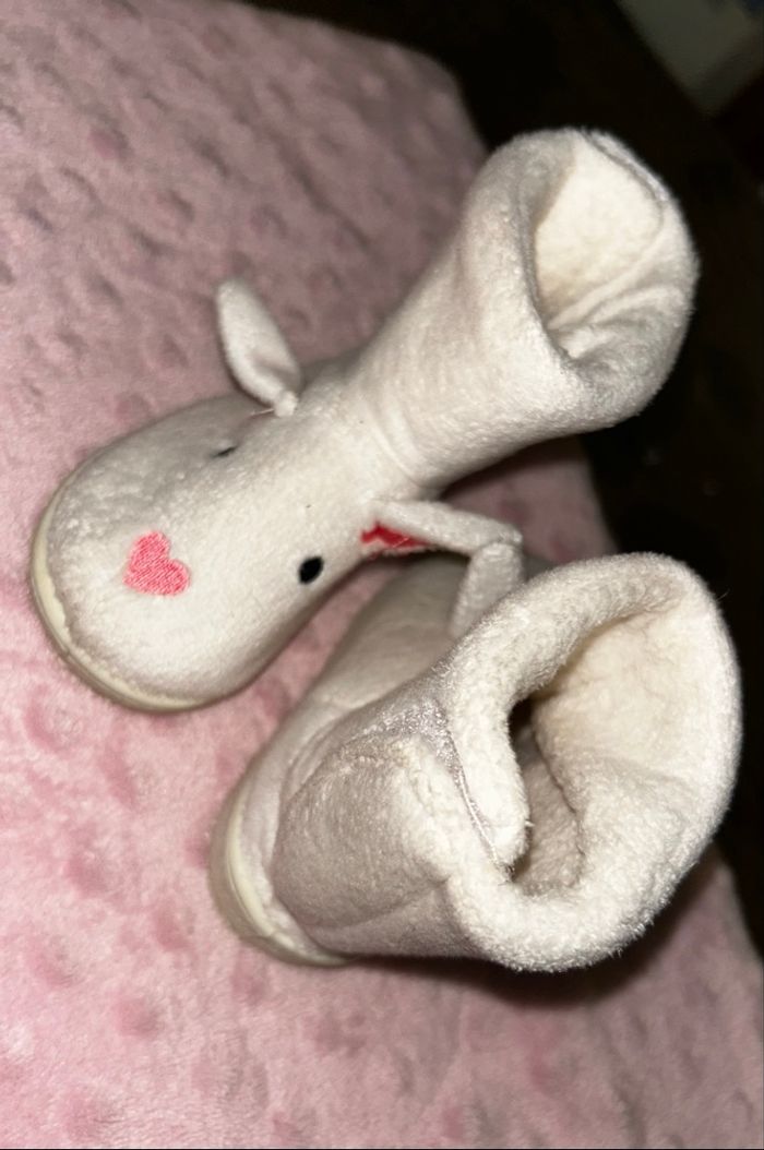 Bottine lapin blanc - photo numéro 2