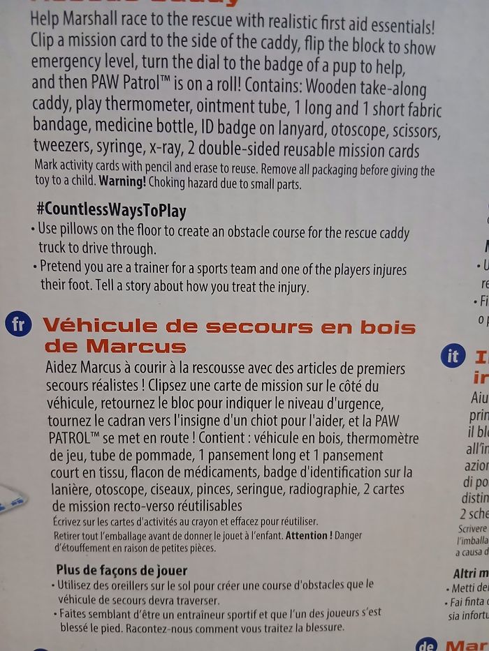 Véhicules en bois  pat patrouille avec accessoires - photo numéro 8