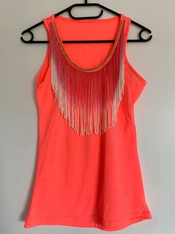 Débardeur orange fluo