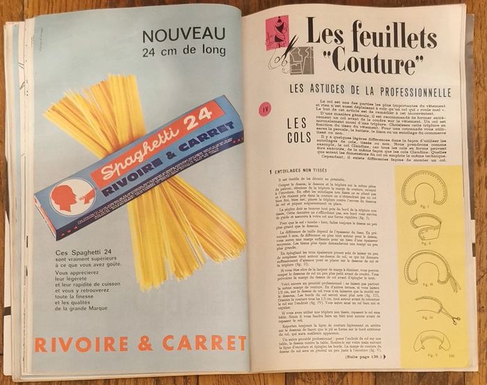 Rare complet magazine mode et travaux 1964 patrons et suppléments vintage - photo numéro 15