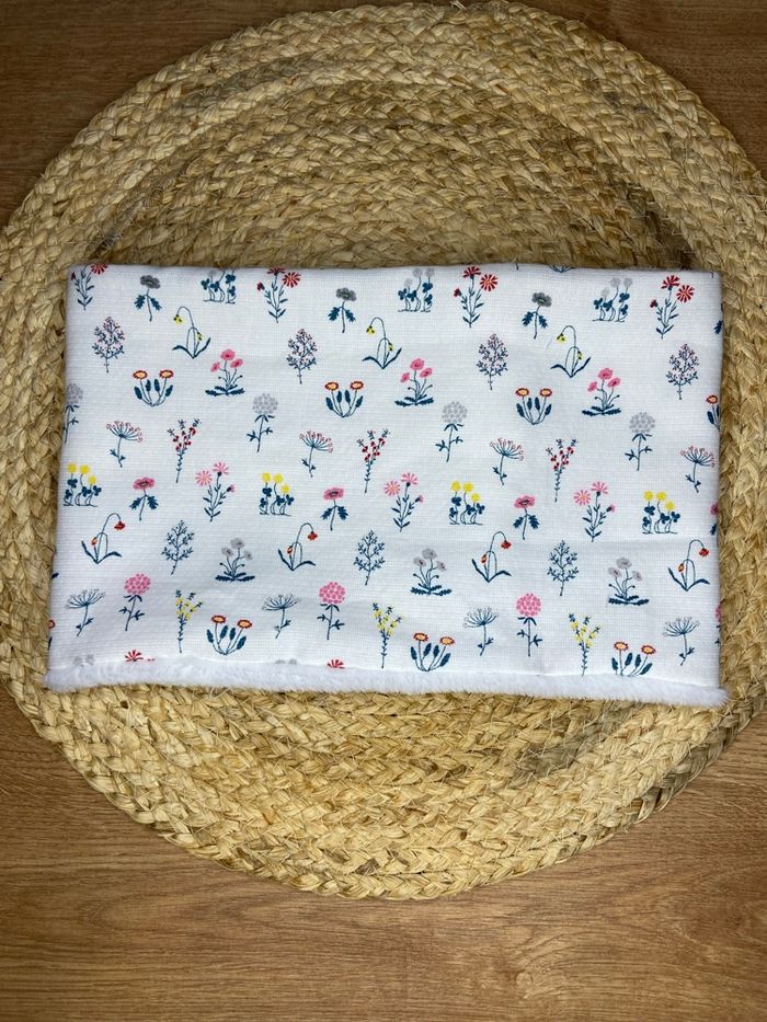 Snood bébé tour de cou enfant fleurs - photo numéro 2