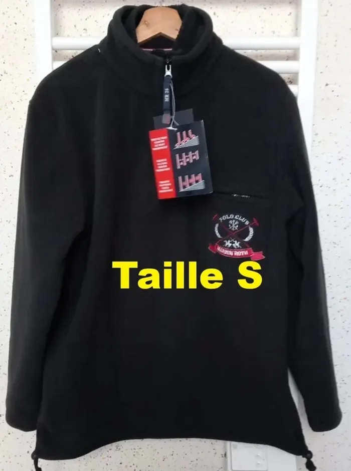 Sweat polaire noir Marion & Roth Taille S