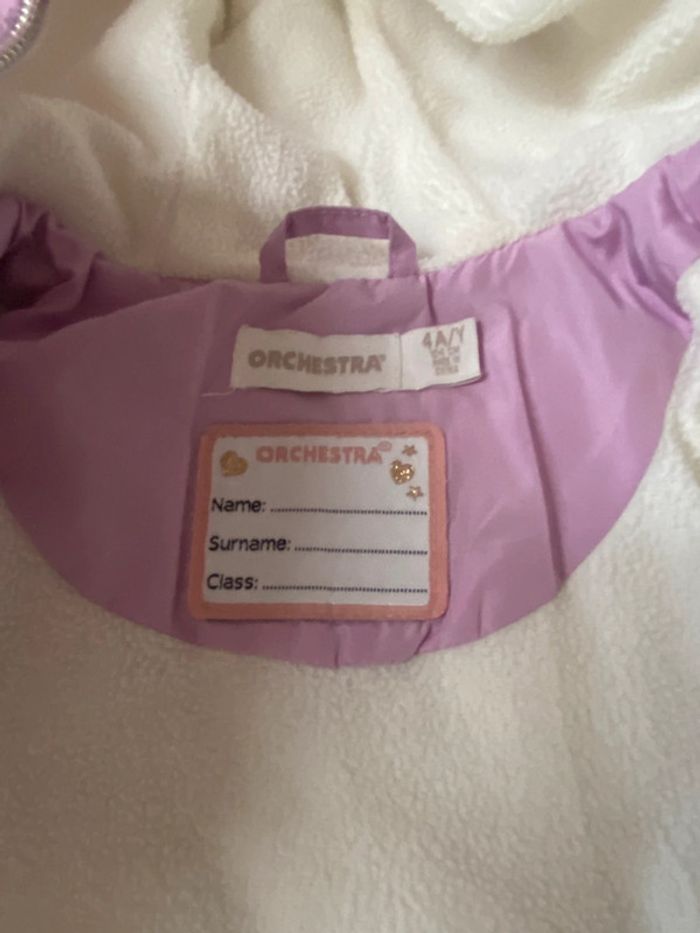 doudoune rose/violette, fille orchestra quatre ans - photo numéro 8