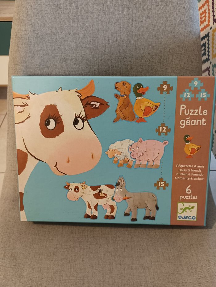6 puzzles géant de Djeco