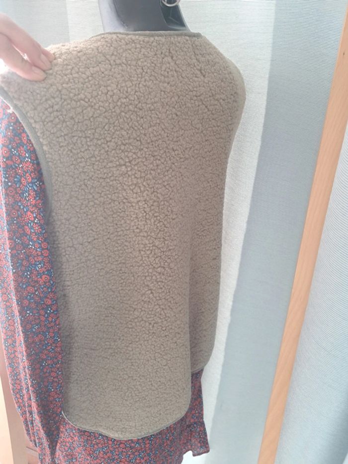 Adoré Paris gilet zip sans manches mouton synthétique 38/40 - photo numéro 9