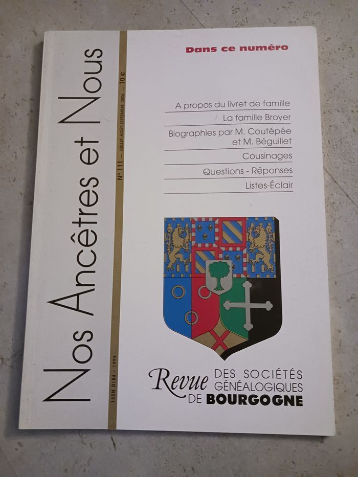 livre Nos Ancêtres et Nous no 111