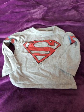 Tee-shirt manches longues superman