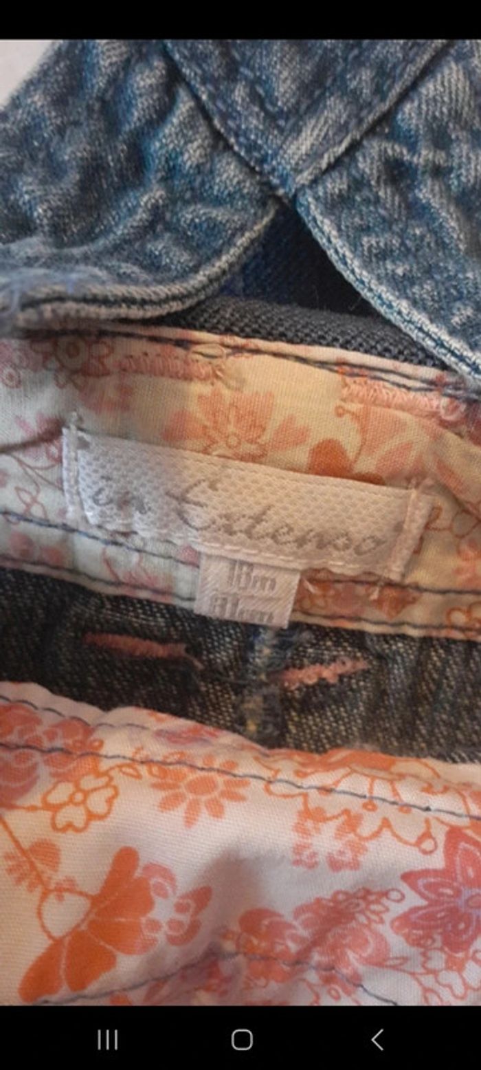 Robe salopette en jeans in extenso 18 mois - photo numéro 4