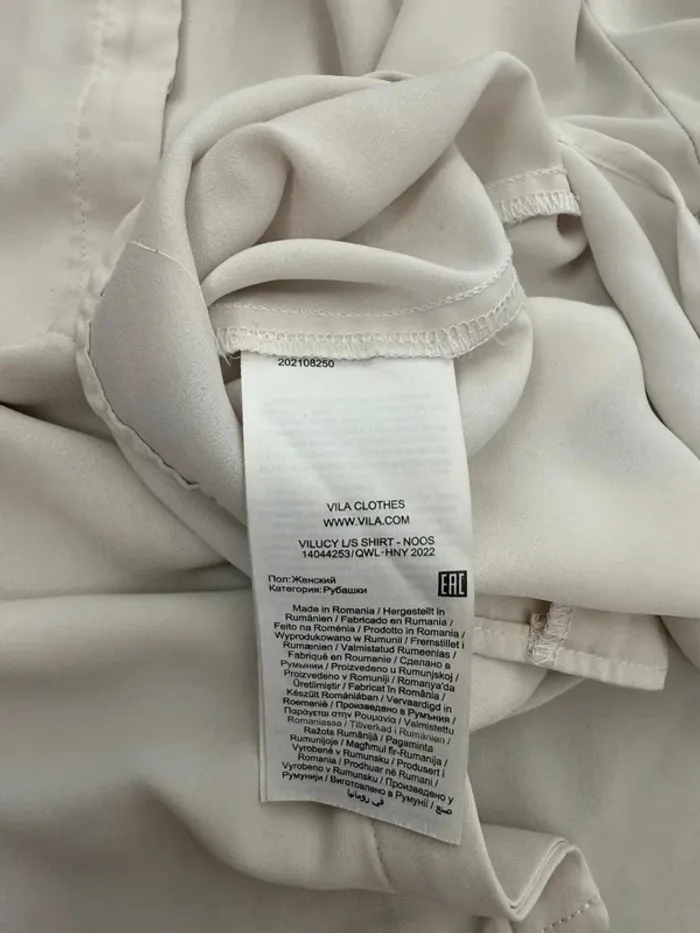 Blouse femme Villa couleur crème taille S - photo numéro 9