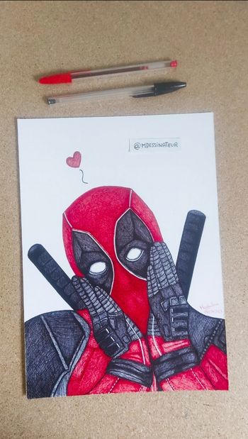Dessin Deadpool A4