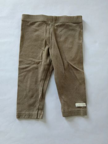 legging kaki sucre d'orge fille 3 mois