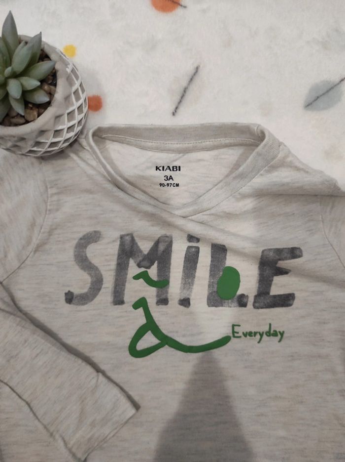 Tee-shirt manches longues Kiabi 3 ans 😋 - photo numéro 2