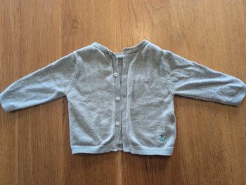 Gilet gris Absorba motif baleine 12 mois garçon