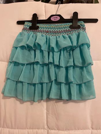 Jupe sans marque bleu clair taille 4 ans / 104 cm