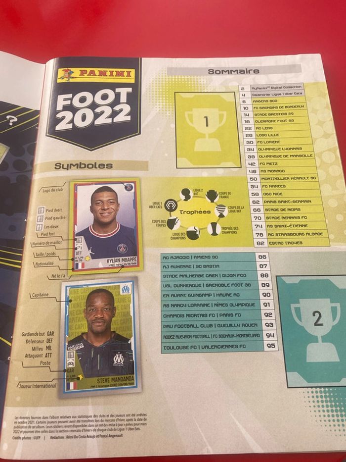 Album Panini Ligue 1 / Ligue 2 non complet - photo numéro 2