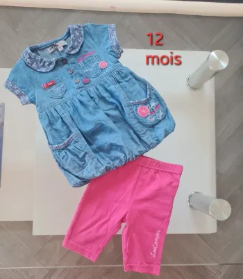 ● 12 mois ● Robe + leggings Lee Cooper
